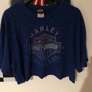 Harley Davidson cropped tee